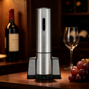 Classic Waiter's Corkscrew with Ergonomic Handle, Manual Wine Bottle Opener for Home and Bar