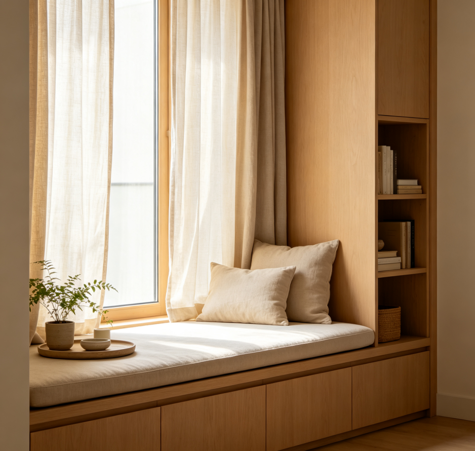 Relaxing Bay Window Nook
