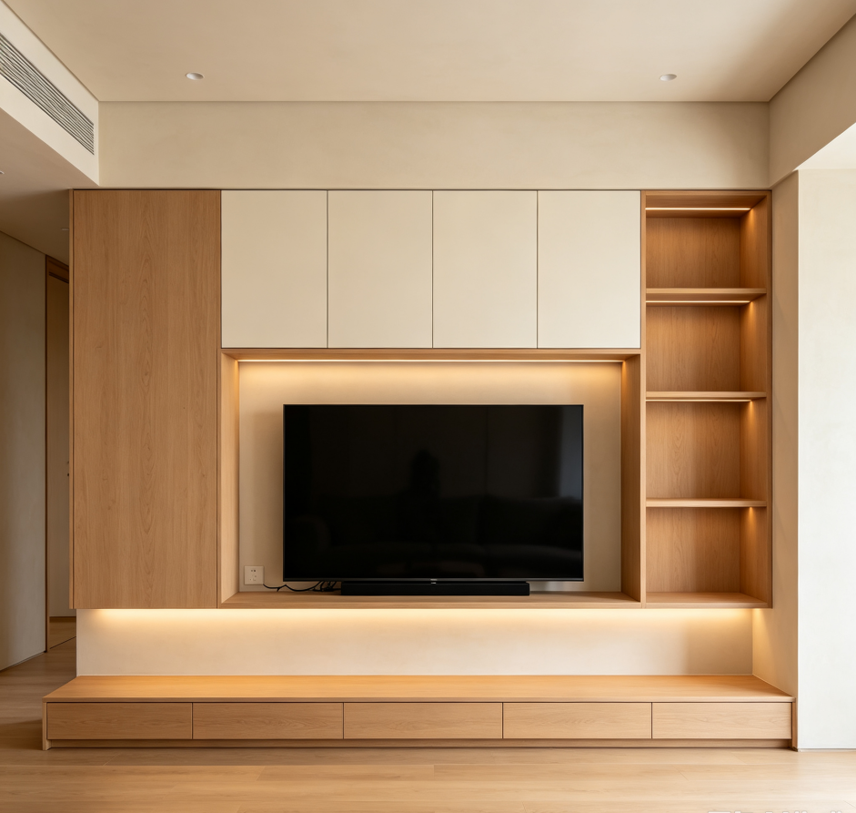 Integrated TV Wall