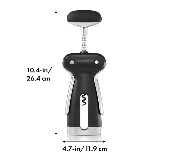 Wing Corkscrew with Removable Foil Cutter, Manual Wine Bottle Opener - Image 2