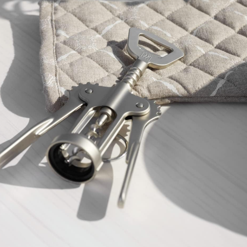 Double Lever Corkscrew Wine Opener for Smooth and Easy Cork Removal