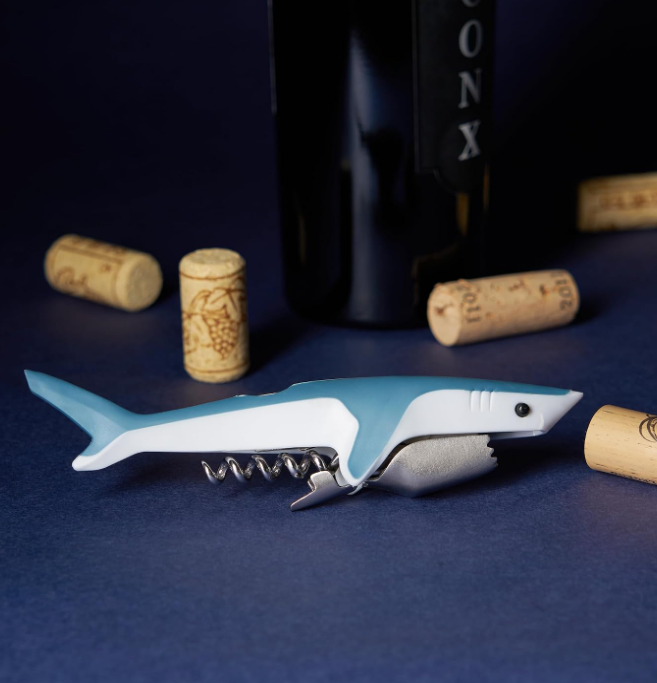 Waiter's Corkscrew Wine Opener with Sharp Foil Cutter, Stainless Steel Folding Cork Remover