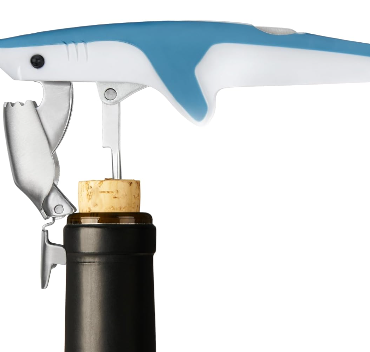 Waiter's Corkscrew Wine Opener with Sharp Foil Cutter, Stainless Steel Folding Cork Remover - Image 2
