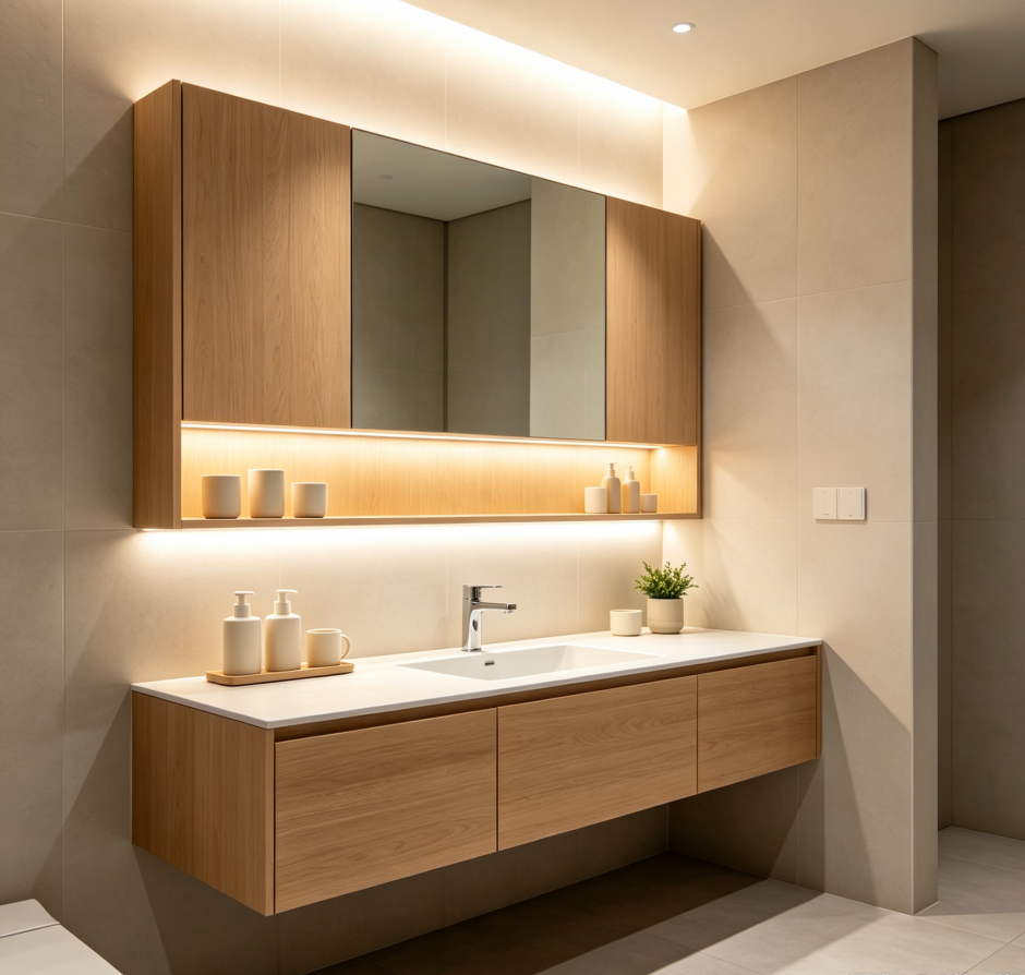 Bathroom Mirror Cabinet - Image 2