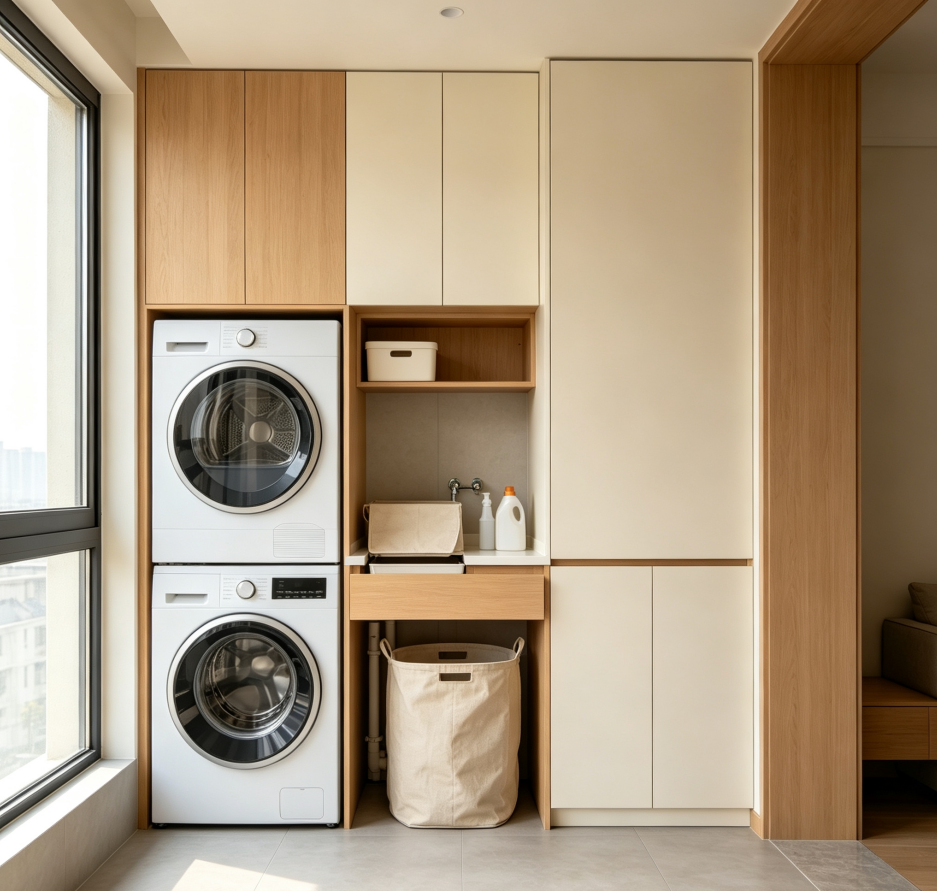 Integrated Laundry Cabinetry