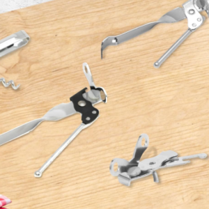 Manual Can Opener with Durable Metal Construction and Easy Turn Handle for Home Kitchen and Daily Use