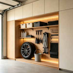 Car-Themed Storage Wall