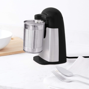 3-in-1 Electric Can Opener with Bottle Opener and Knife Sharpening Function, Automatic Kitchen Tool
