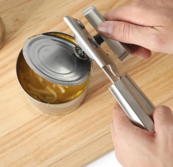 Heavy Duty Stainless Steel Multifunction Can Opener with Bottle Opener for Home Kitchen Use