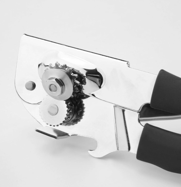 Heavy Duty Manual Can Opener with Smooth Edge Cutting, Magnetic Lid Lifter and Comfortable Long Handle - Image 2