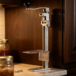 Heavy Duty Commercial Manual Can Opener with Adjustable Design and Durable Steel Base for Large Cans