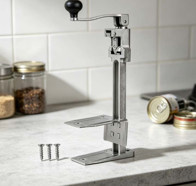 Heavy Duty Commercial Manual Can Opener with Adjustable Design and Durable Steel Base for Large Cans - Image 2
