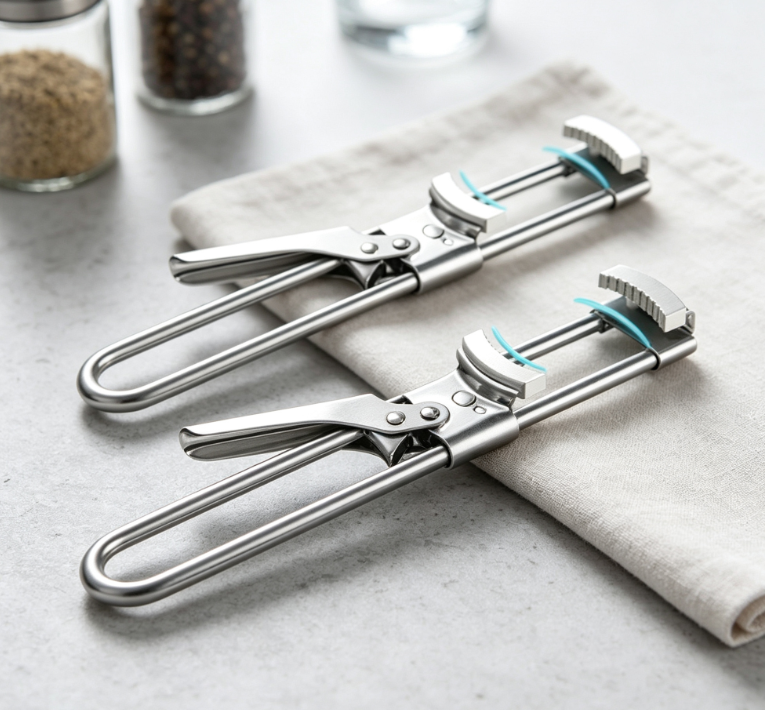 Multifunction Stainless Steel Jar Opener and Can Opener Tool with Easy Grip Design for Household Kitchen - Image 2
