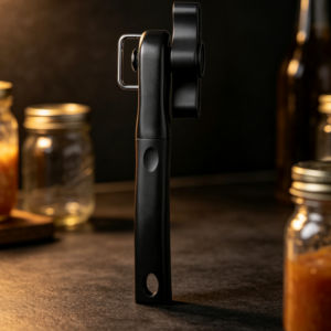Safety Manual Can Opener with Stainless Steel Side Cutting Design and Multifunction Kitchen Tool