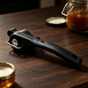 Professional Manual Can Opener with Safety Side Cut Design and Stainless Steel Jar Opening Function