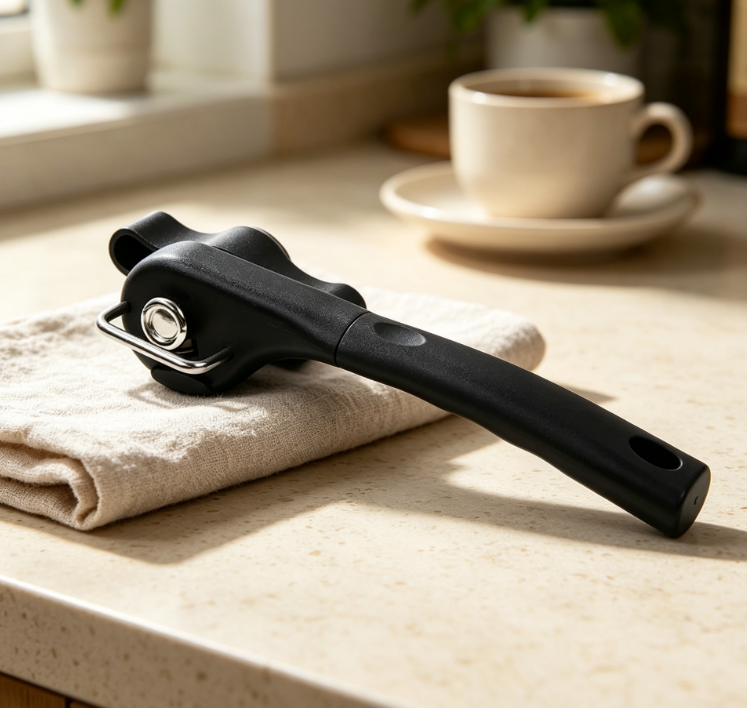 Professional Manual Can Opener with Safety Side Cut Design and Stainless Steel Jar Opening Function - Image 2