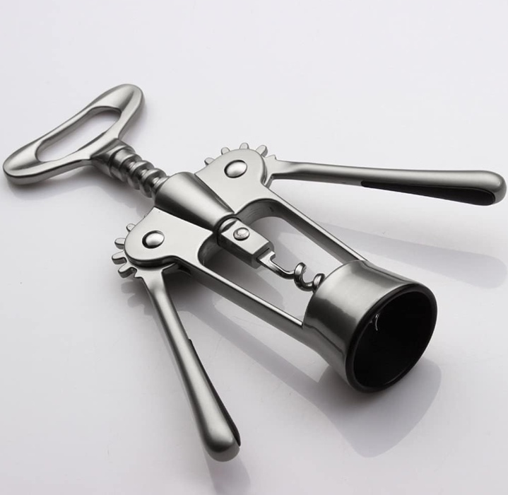 Multifunction Wine Corkscrew and Bottle Opener with Stainless Steel Design for Home Kitchen and Bar Use