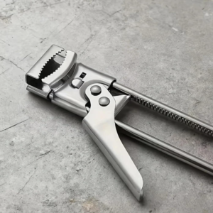 Adjustable Multifunction Bottle and Can Opener with Easy Grip Handle and Durable Stainless Steel Construction