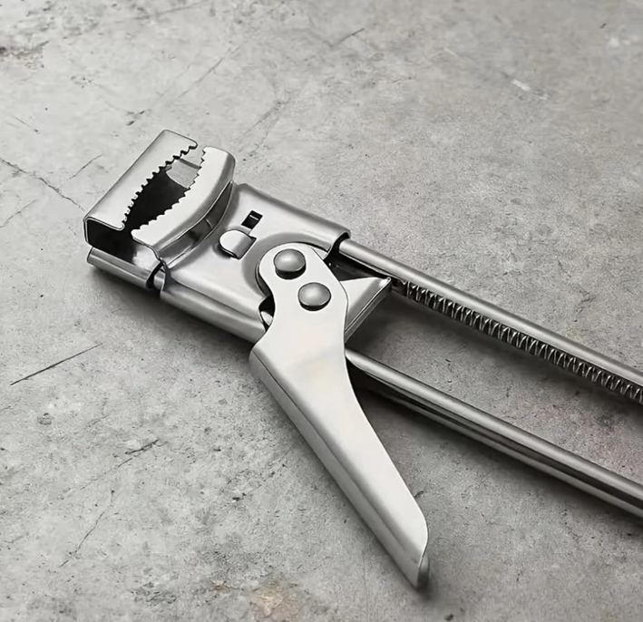Adjustable Multifunction Bottle and Can Opener with Easy Grip Handle and Durable Stainless Steel Construction